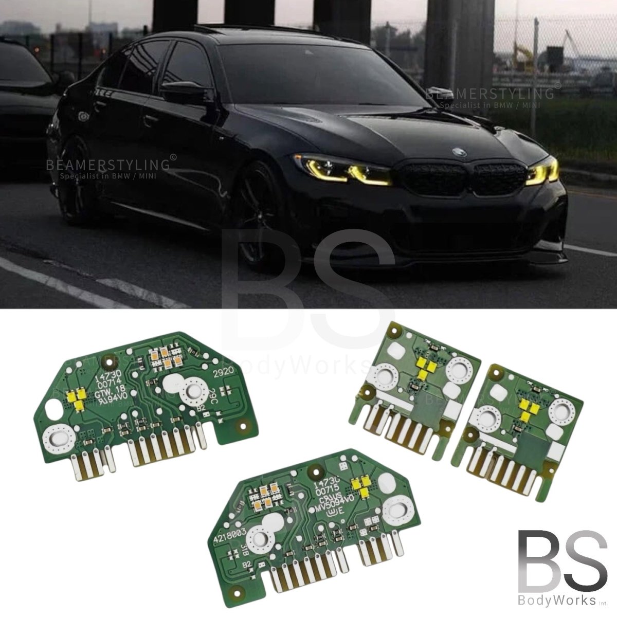 Drl Modules - BMW G20 / G21 - Yellow LED - Laser - CSL Style | 18 - 22 - Beamerstyling.nl