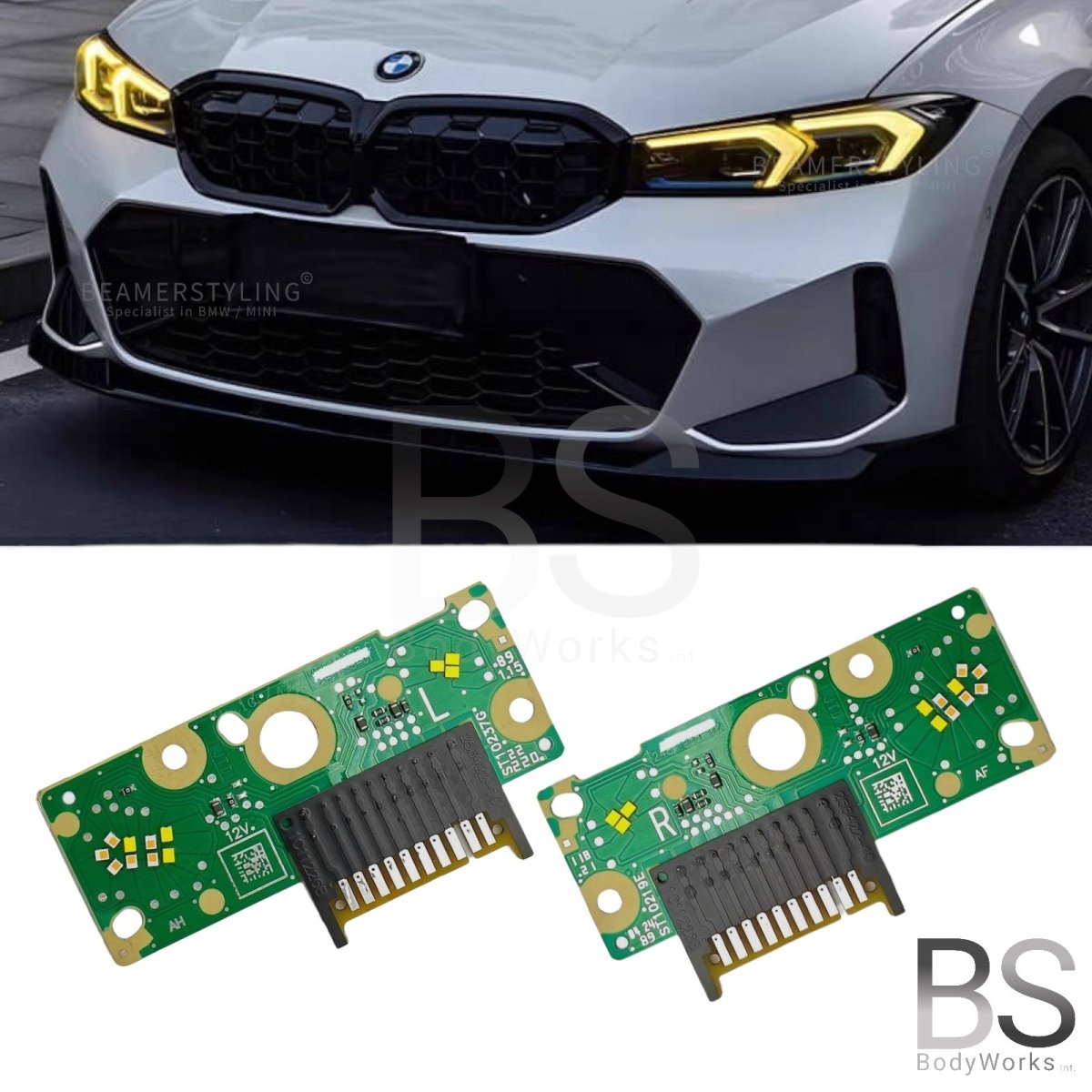 Drl Modules - BMW G20LCI / G21LCI - Yellow LED - CSL Style | 22+ - Beamerstyling.nl