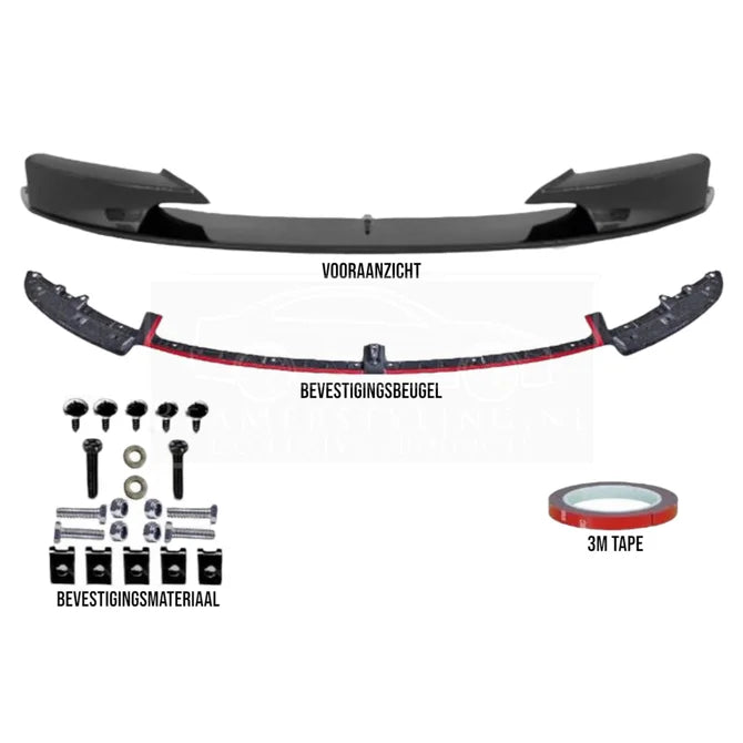 BMW F30 / F31 - Front Lip M-Performance Look - Shadow Line | Gecertificeerd Oem Kwaliteit