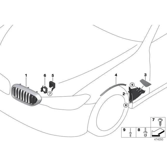 Fender Covers - BMW G30 / G31 - Hoogglans Zwart | Origineel BMW