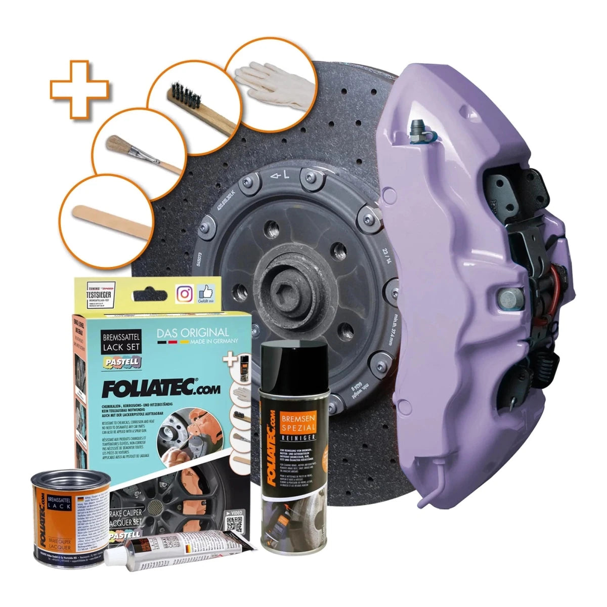 Foliatec® Remklauwverf - 3 Componenten Lak - Complete 7 - Delige Kit | Soft Violet - Beamerstyling.nl