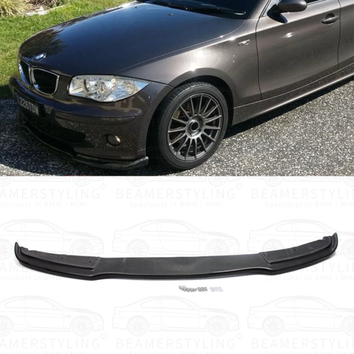 Front Lip - BMW 1 Serie E87 - Voor Standaard Bumper | 04 - 07 - Beamerstyling.nl