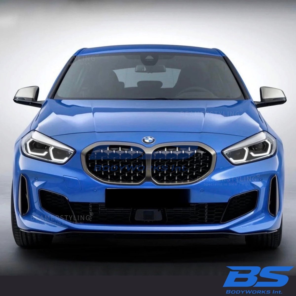Front lip - BMW 1 Serie F40 - Performance look - Hoogglans Zwart | 2019-2025 - Beamerstyling.nl
