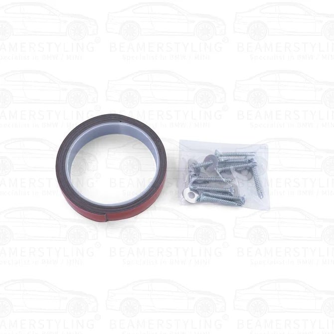 Front Lip - BMW E90 / E91 - Voor M Pakket - Hoogglans Zwart | 05-08 - Beamerstyling.nl