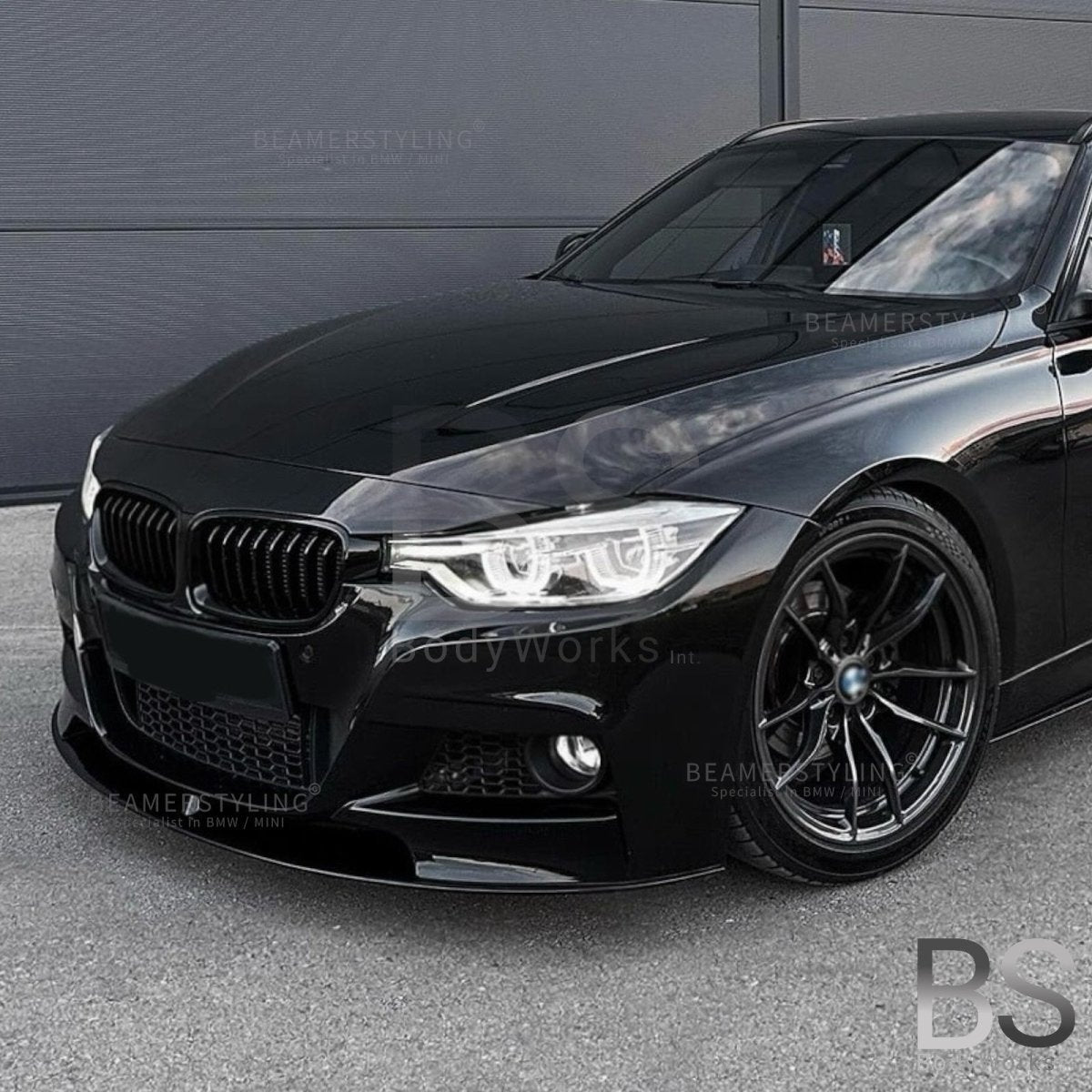 Front Lip - BMW F30 / F31 - M Performance Look V2 - Hoogglans Zwart | 11 - 19 - Beamerstyling.nl