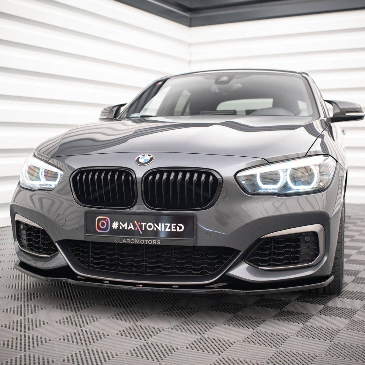 Front Lip V1 - BMW F20LCI / F21LCI - Hoogglans Zwart - Maxton Design | 15-19 - Beamerstyling.nl