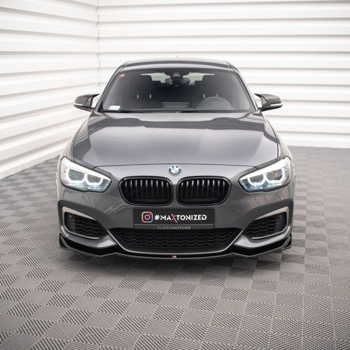 Front Lip V2 - BMW F20LCI / F21LCI - Hoogglans Zwart - Maxton Design | 15 - 19 - Beamerstyling.nl