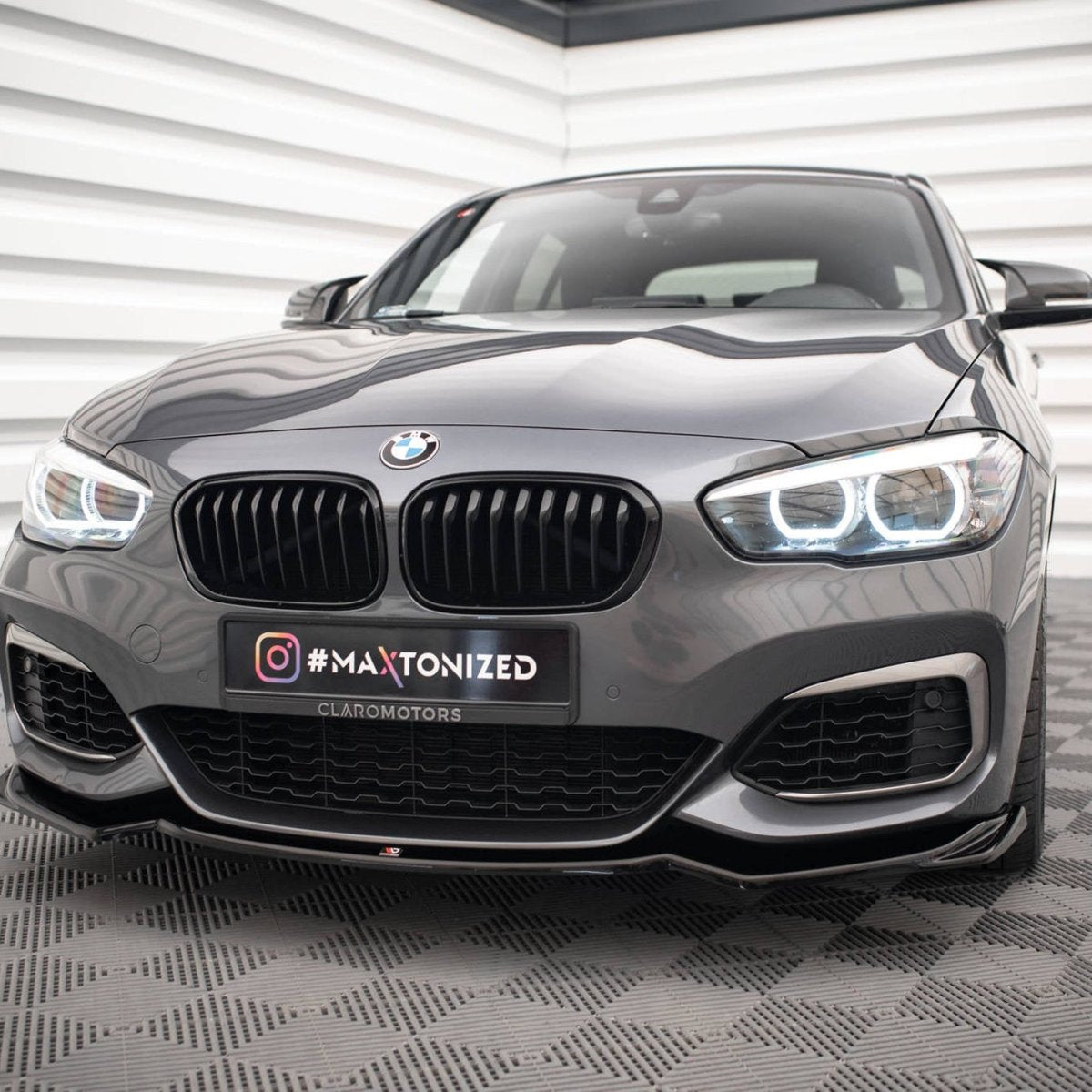 Front Lip V2 - BMW F20LCI / F21LCI - Hoogglans Zwart - Maxton Design | 15 - 19 - Beamerstyling.nl