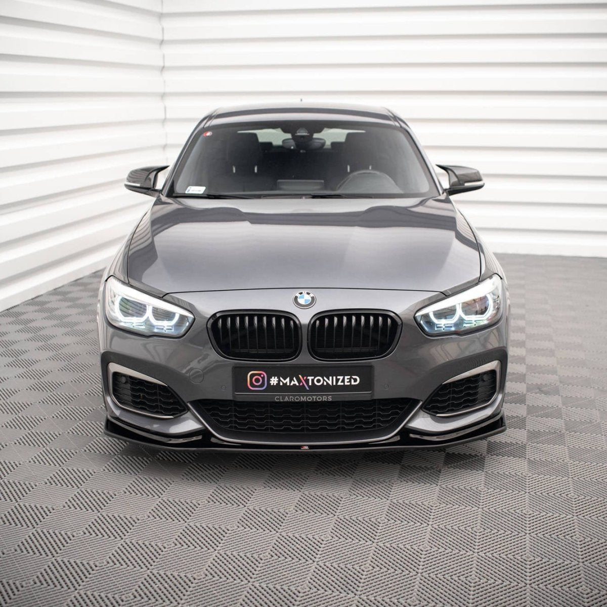 Front Lip V3 - BMW F20LCI / F21LCI - Hoogglans Zwart - Maxton Design | 15 - 19 - Beamerstyling.nl