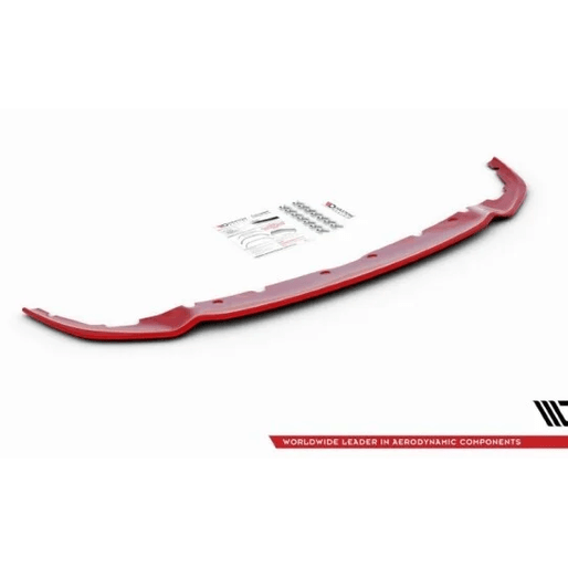 Front Lip V4 - BMW 1 Serie F40 - Rood - Maxton Design - Beamerstyling.nl
