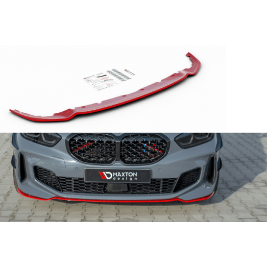 Front Lip V4 - BMW 1 Serie F40 - Rood - Maxton Design - Beamerstyling.nl