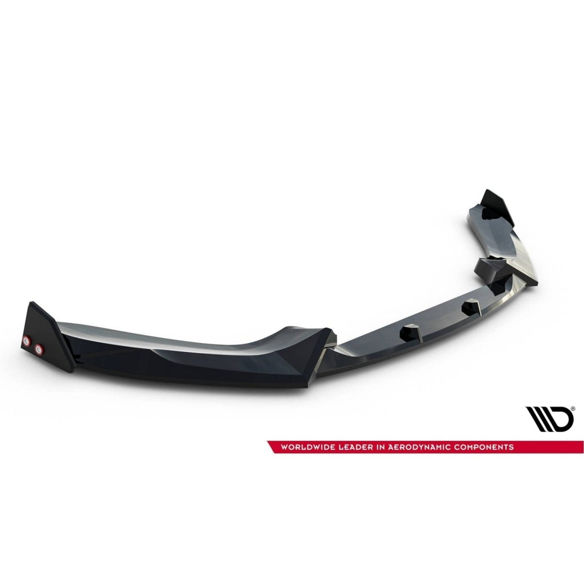 Front Lip V5 + Vinnen - BMW F20LCI / F21LCI - Hoogglans Zwart - Maxton Design | 15 - 19 - Beamerstyling.nl