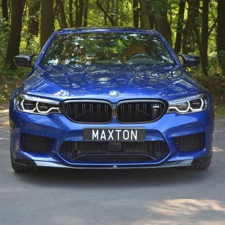 Front Lip V1 - BMW M5 F90 - Maxton Design — Hoogglans Zwart