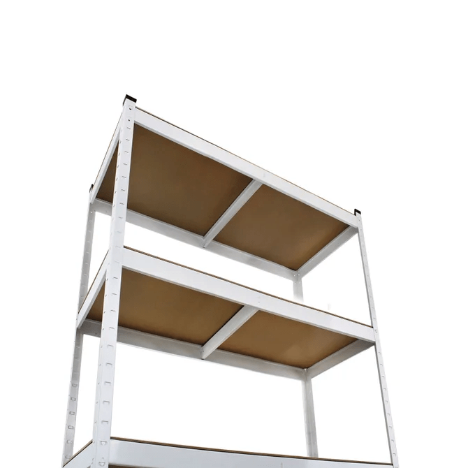 Garage Stelling - Wit Metaal | 1800X900X400Mm - Beamerstyling.nl