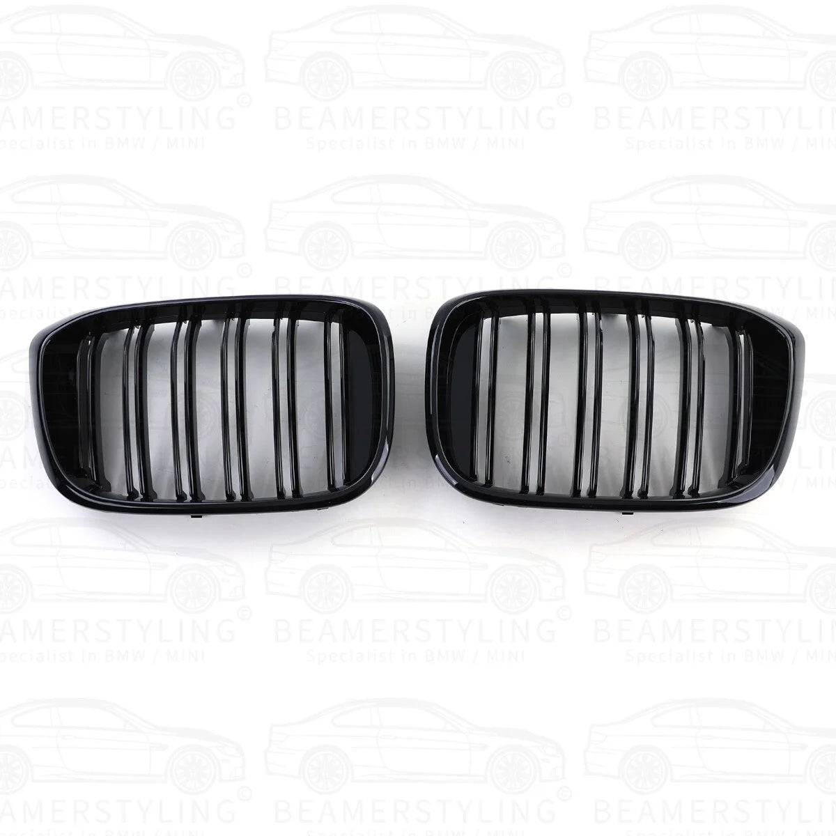 Nieren - BMW X3 G01 / X4 G02 - M Look - Hoogglans Zwart | 2017-2021