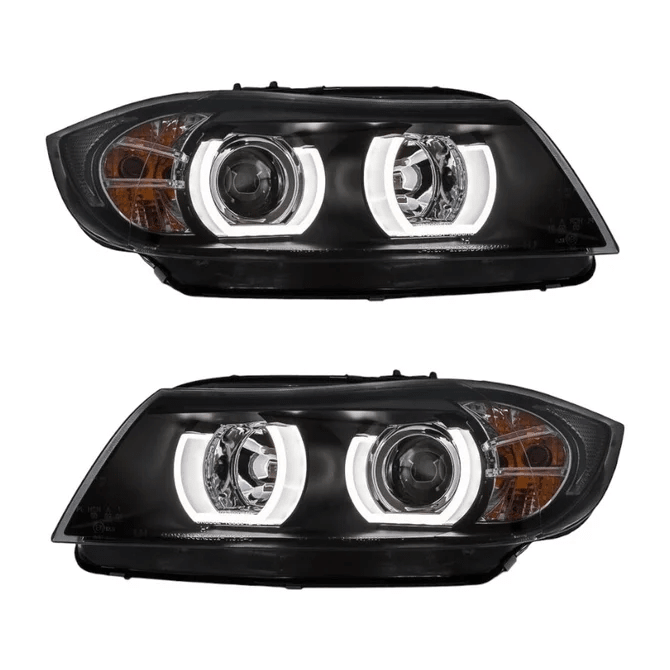 H7 Koplampen - BMW E90 / E91 - 3D LED Angel Eyes | 2005-2008 - Beamerstyling.nl