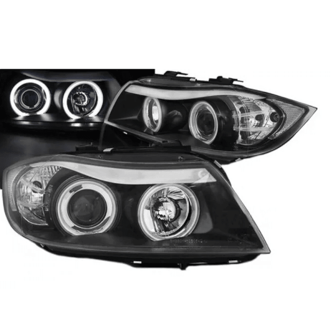 H7 Koplampen - BMW E90 / E91 - Ccfl Angel Eyes | 2005-2008 - Beamerstyling.nl