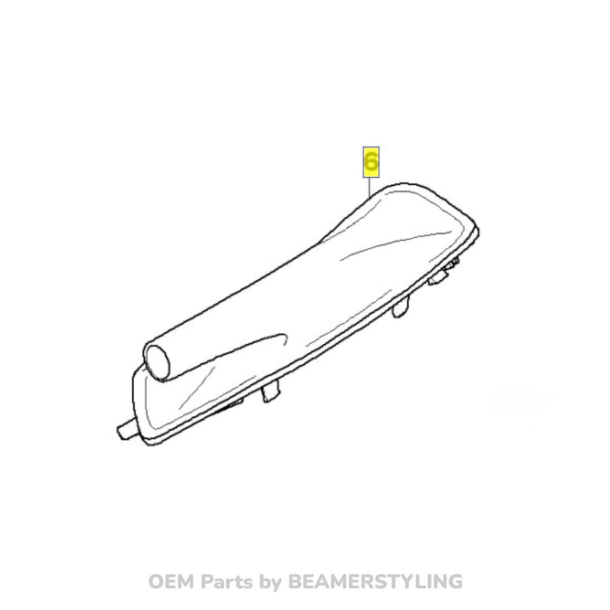 Handrem Hoes - BMW E81/E87/E82/E88 - Zwart - Origineel BMW | 34427130842 - Beamerstyling.nl