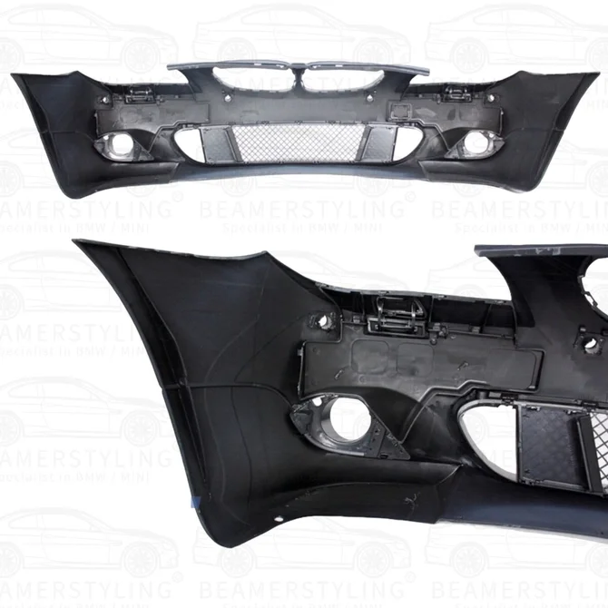 Voorbumper - BMW E60 / E61 - M Pakket Look | 2003-2007 — Met Parkeersensoren Voorbereiding