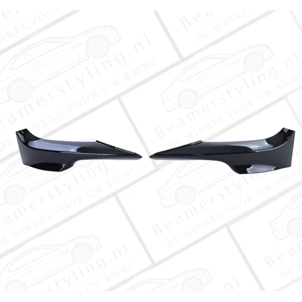 Splitters - BMW E92 / E93 - Voor M Pakket - Hoogglans Zwart | 2006-2010