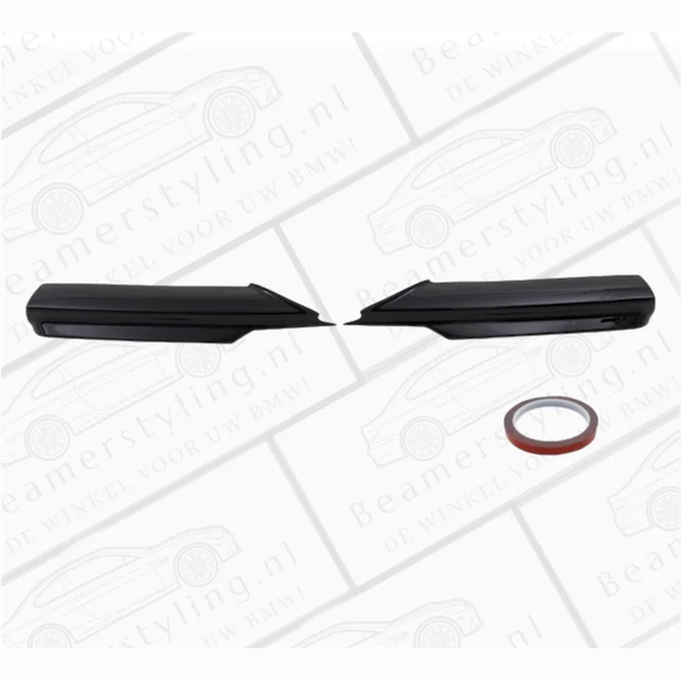 M Pakket Splitters Glanzend Zwart BMW E90 / E91 2005-2008