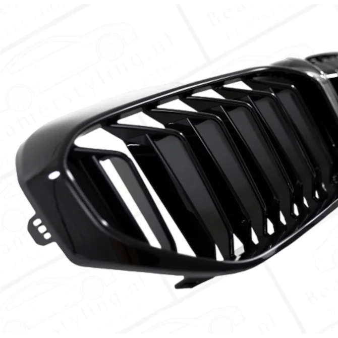 Nieren - BMW G30 / G31 LCI - Hoogglans Zwart - Dubbelspijls | Zonder Camera