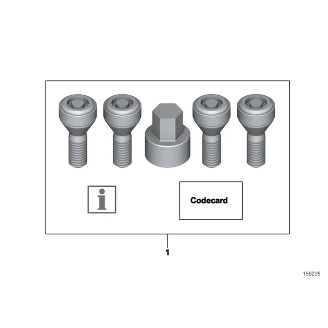 Slotbouten Set - M14X1.25 - Origineel BMW