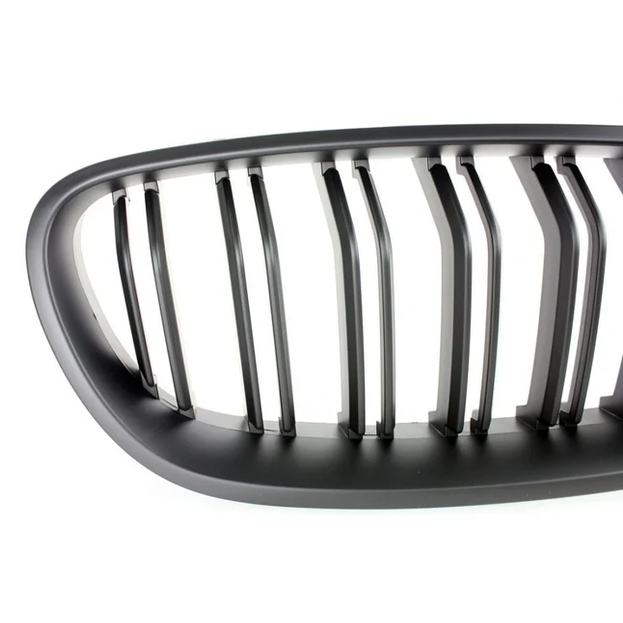 Nieren / Grill Delen Mat Zwart Dubbel Spijls BMW 5 Serie F10 / F11
