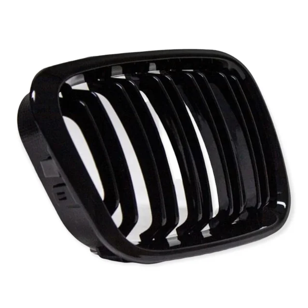 Nieren - BMW E46 Sedan / Touring / Compact - Dubbele Spijlen - Hoogglans Zwart | 98-01