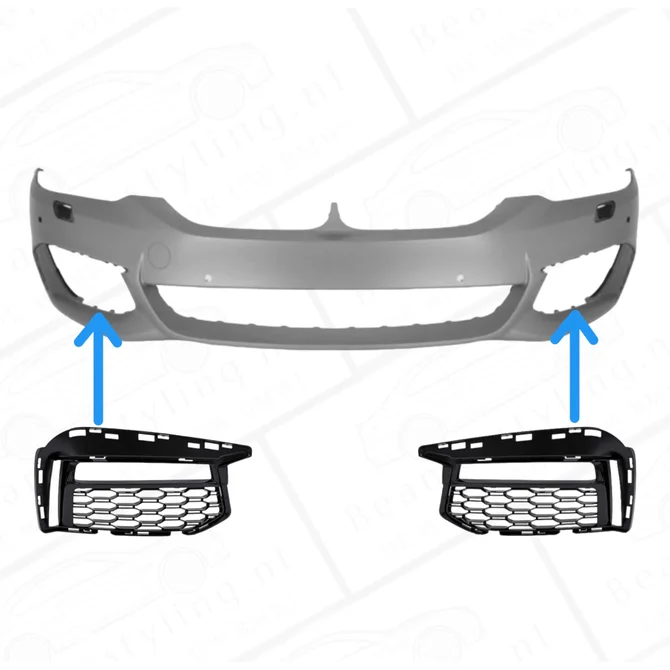 Mistlamp Grill - BMW G30 / G31 - Voor M Pakket | 2017-2020 — Bijrijderskant
