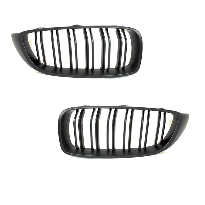 Nieren - BMW F32 / F33 / F36 -  Mat Zwart - Dubbele Spijlen