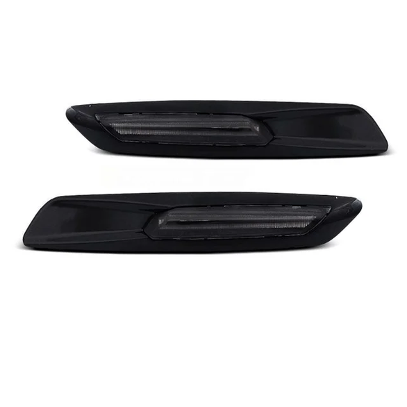 Knipperlichten - BMW E81 / E87 / E82 / E88 / E90 / E91 / E92 / E93 / E60 / E61 - F10 Design | Hoogglans Zwart