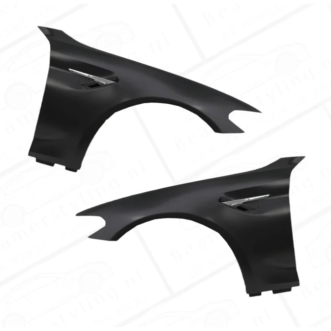 Zij Schermen Staal | M5 Look Chroom - Passend Op BMW G30 / G31 | 2017-2020