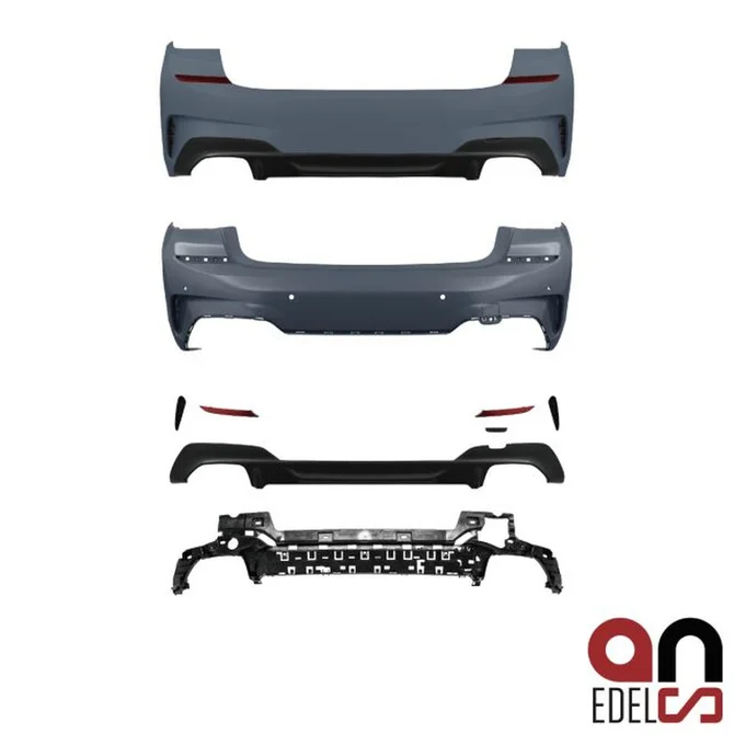 M Sport Pakket Look Achterbumper M340I Look BMW 3 Serie G20 Sedan — Diffuser M340I M Sport Look