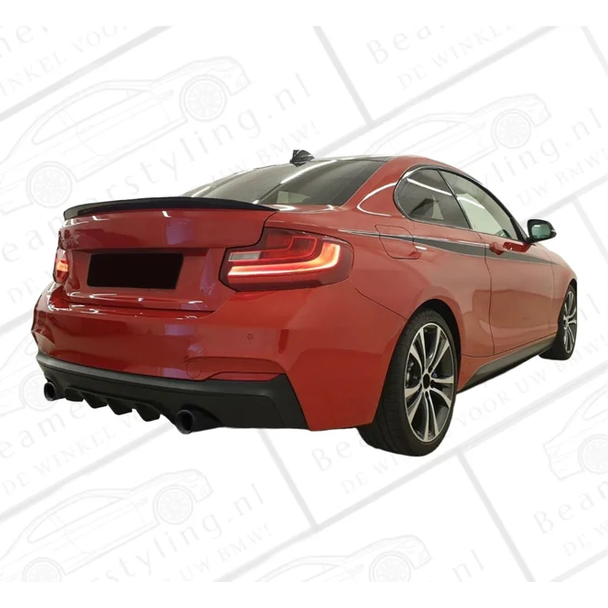 Performance Diffuser M235I M240I BMW F22 / F23 Glanzend Zwart