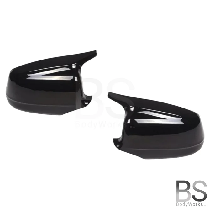 Spiegelkappen - BMW 5 Serie F10 / F11 - M Look - Hoogglans Zwart | 2010-2013