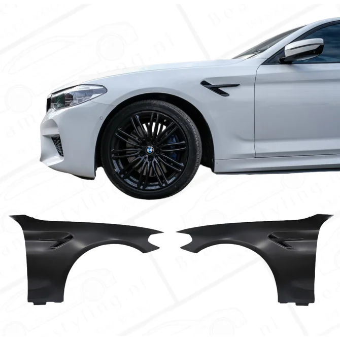 Zij Schermen Staal | M5 Look Zwart - Passend Op BMW G30 / G31 | 2017-2020