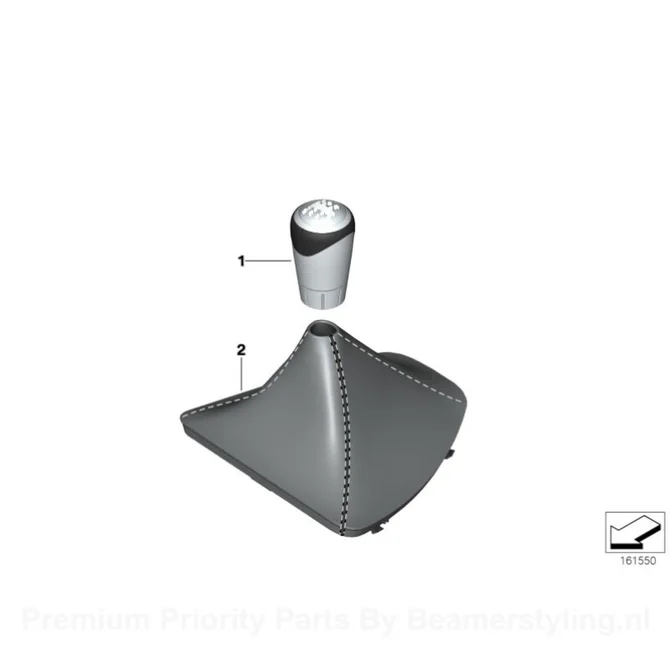 Pook Knop - BMW E81 / E87 / E46 - Performance - 5 Versnellingen | Origineel BMW