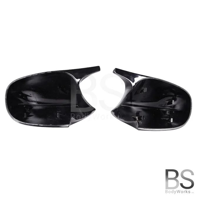Spiegelkappen - BMW E82 / E88 - M Look - Hoogglans Zwart | 2007-2011