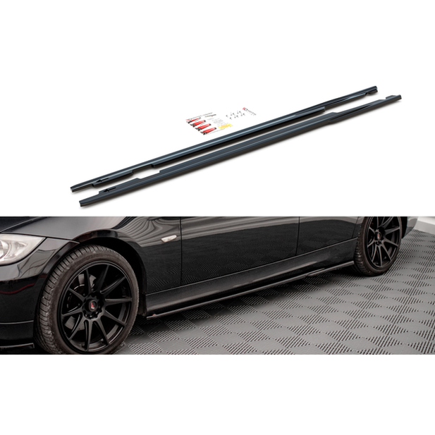Side Skirt Extensions - BMW E90 / E91 - Maxton Design | 2005-2008