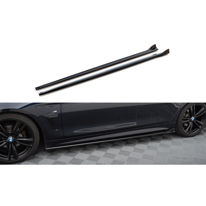 Side Skirt Extensions - BMW F36 Gran Coupé - M Pakket - Maxton Design
