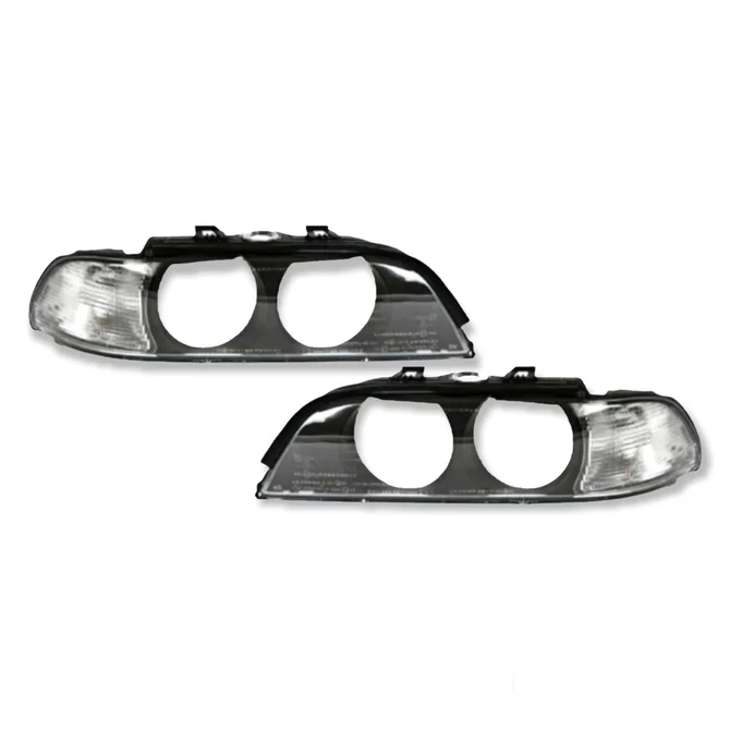 Koplamp Glazen Set Helder / Wit BMW 5 Serie E39 1995-2000