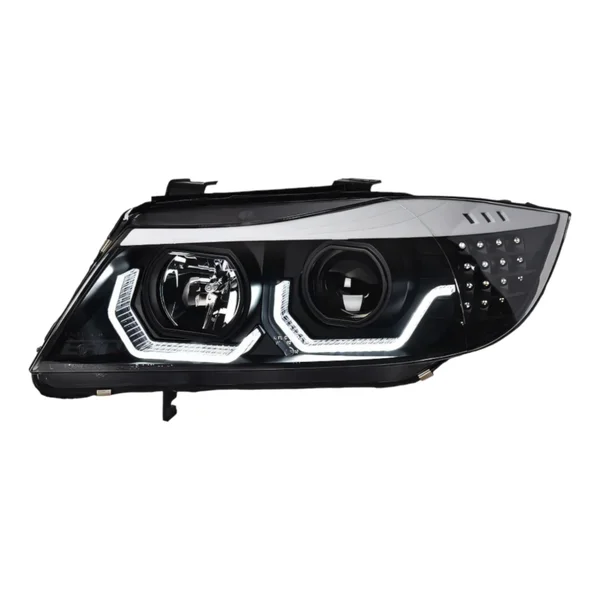 Koplampen H7 - BMW E90 / E91 - 3D LED Angel Eyes | 05-08