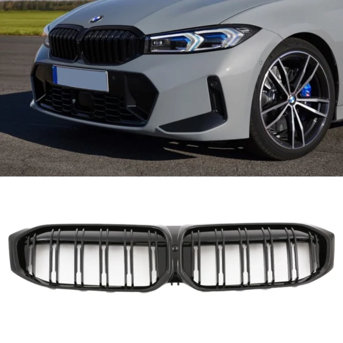 Nieren - BMW G20 / G21 LCI - M3 Look - Hoogglans Zwart