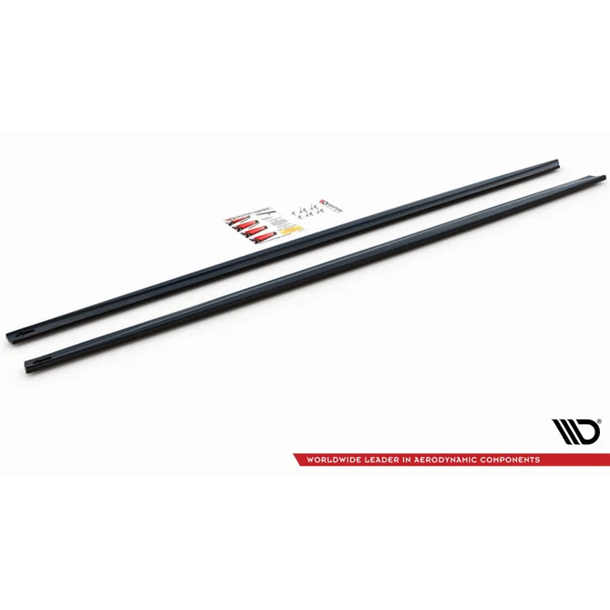 Side Skirt Extensions - BMW M5 F90 - Maxton Design — Hoogglans Zwart