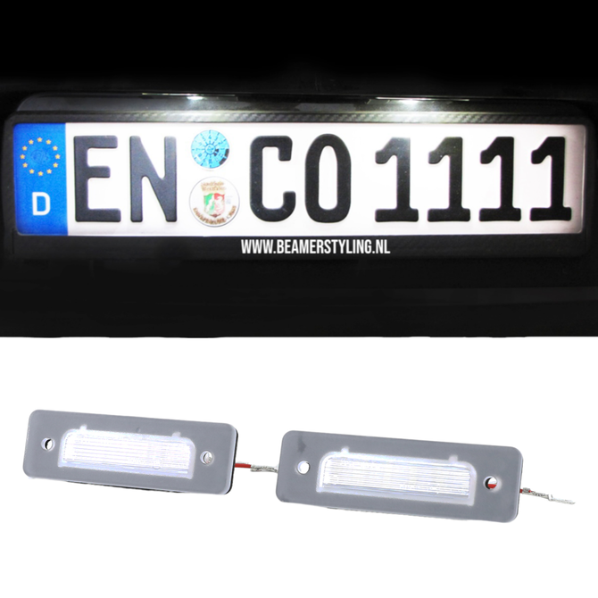 LED Kenteken Verlichting - Voor BMW E30/E12/E28/E24/E23/Z1  - 6000K Wit LED