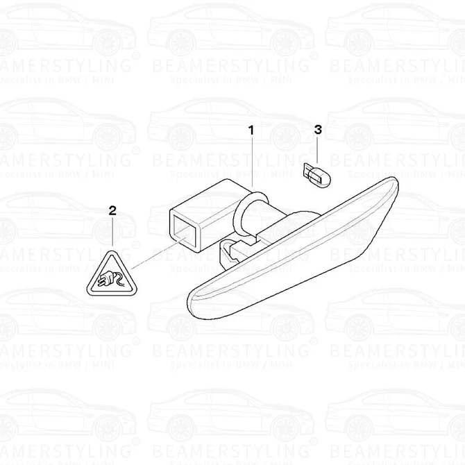 Knipperlicht - BMW E90 / E91 - Helder | Origineel BMW — Complete Set (L+R)