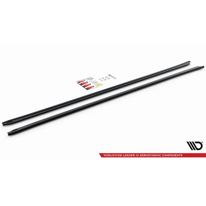 Side Skirt Extensions - BMW G30 / G31 - Maxton Design — Hoogglans Zwart