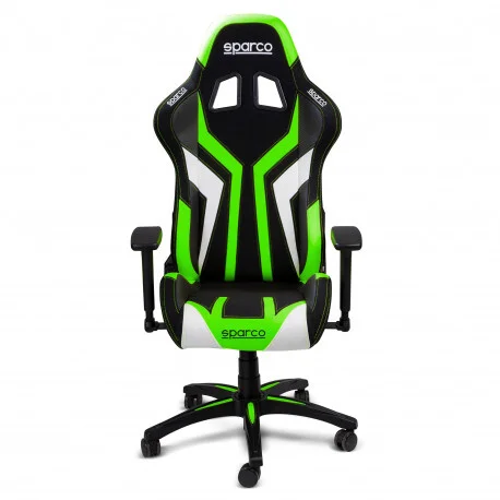 Game Stoel - Bureaustoel - Sparco - Torino | Diverse Kleuren — Zwart/Groen