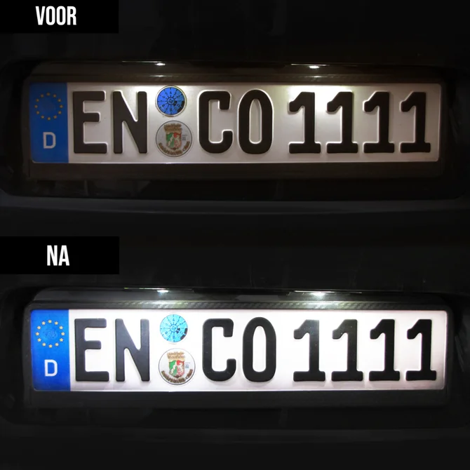 LED Kenteken Verlichting - BMW E90/E91/E92/E93 - 6000K Wit LED